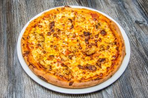 Pizza al petto di pollo