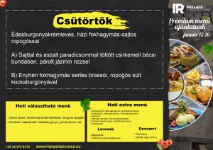 Csütörtöki menü