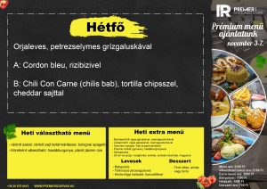 Hétfői menü