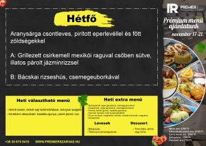 Hétfői menü
