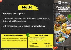 Hétfői menü