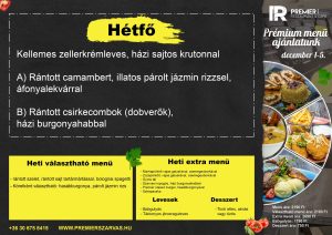 Hétfői menü