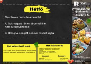 Hétfői menü