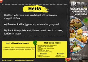 Hétfői menü