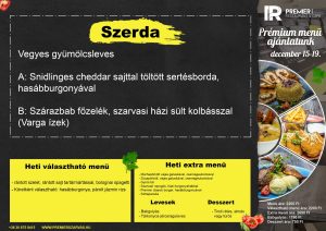 Szerdai menü