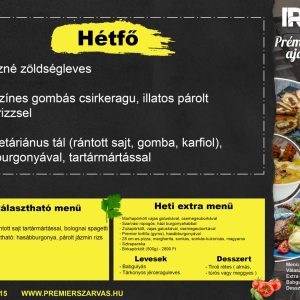 Hétfői menü