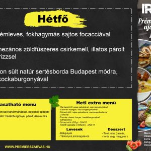 Hétfői menü