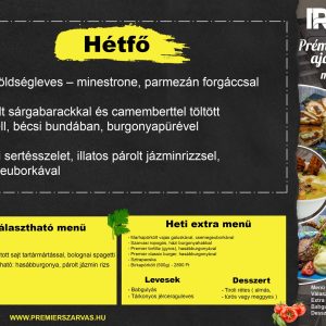 Hétfői menü