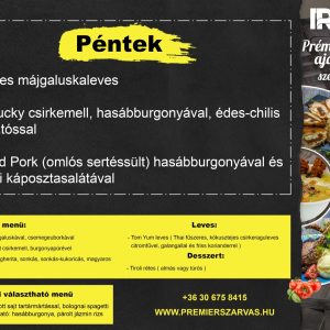 Pénteki menü